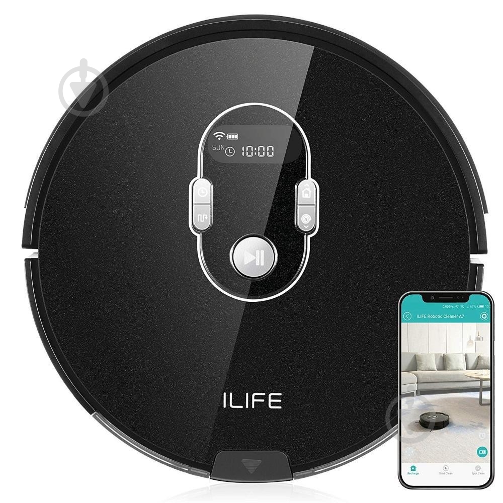 Робот-пылесос iLife A7 black - фото 2