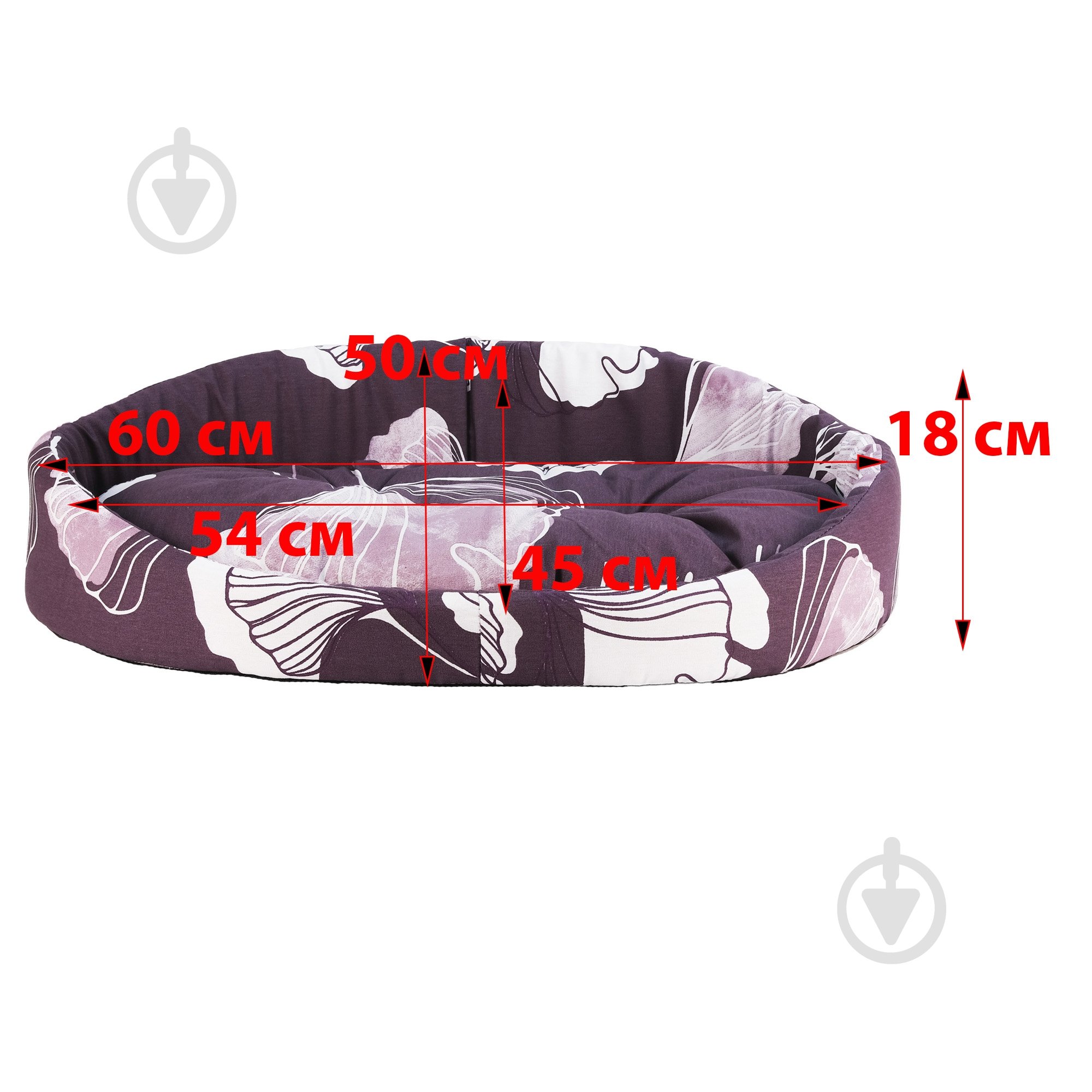 Лежак FX home для котів та собак "Гінко" 60х50х18 см - фото 6 Лежак FX home для котів та собак "Гінко" 60х50х18 см - фото 6