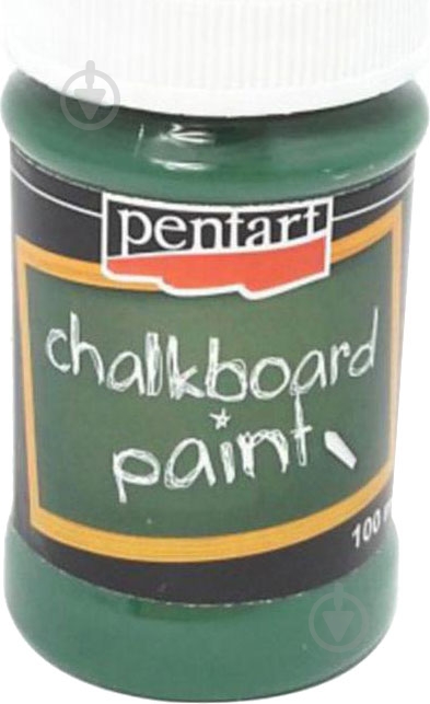 Краска с эффектом графитный доски зеленый 100 мл Pentart - фото 1