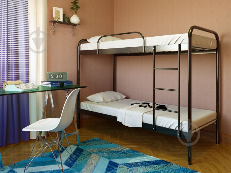 Кровать Фабио Дуо 90x200 см коричневый - фото 2