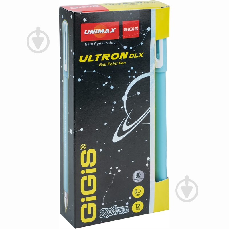 Ручка кулькова Unimax Ultron DLX 2х синя UX-149-02 - фото 2
