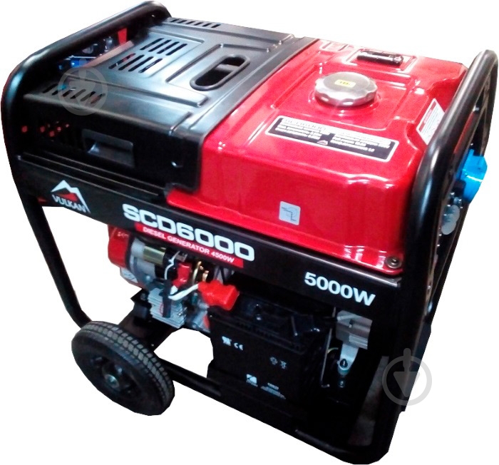 Генератор дизельный Vulkan SCD6000 4,5 кВт / 5 кВт 220 В 34409 - фото 2