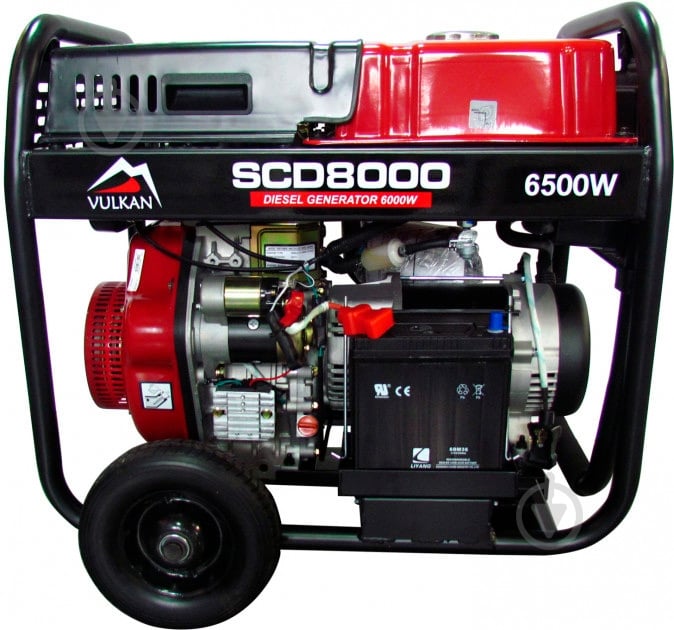 Генератор дизельный Vulkan 6 кВт / 6,5 кВт 230 В 34410 - фото 1