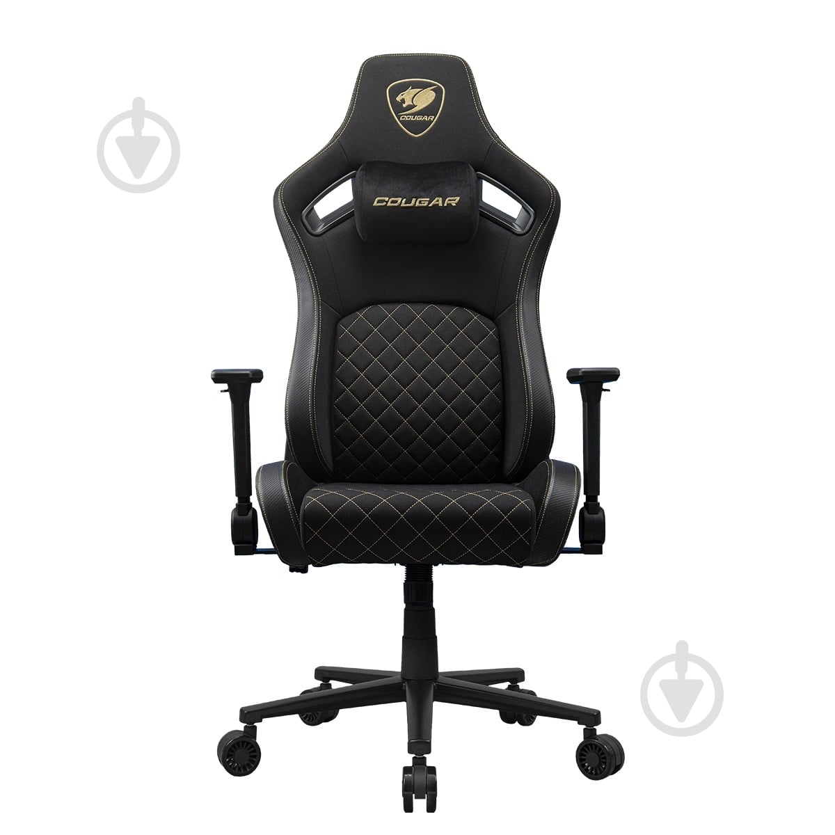 Кресло игровое Cougar Defensor Gold F черный - фото 1