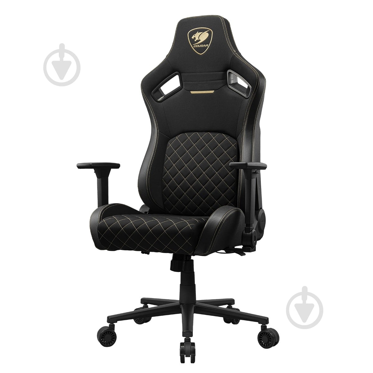 Кресло игровое Cougar Defensor Gold F черный - фото 3