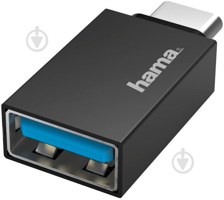 Адаптер Hama OTG USB C - USB 3.2 black (00200311) - фото 1
