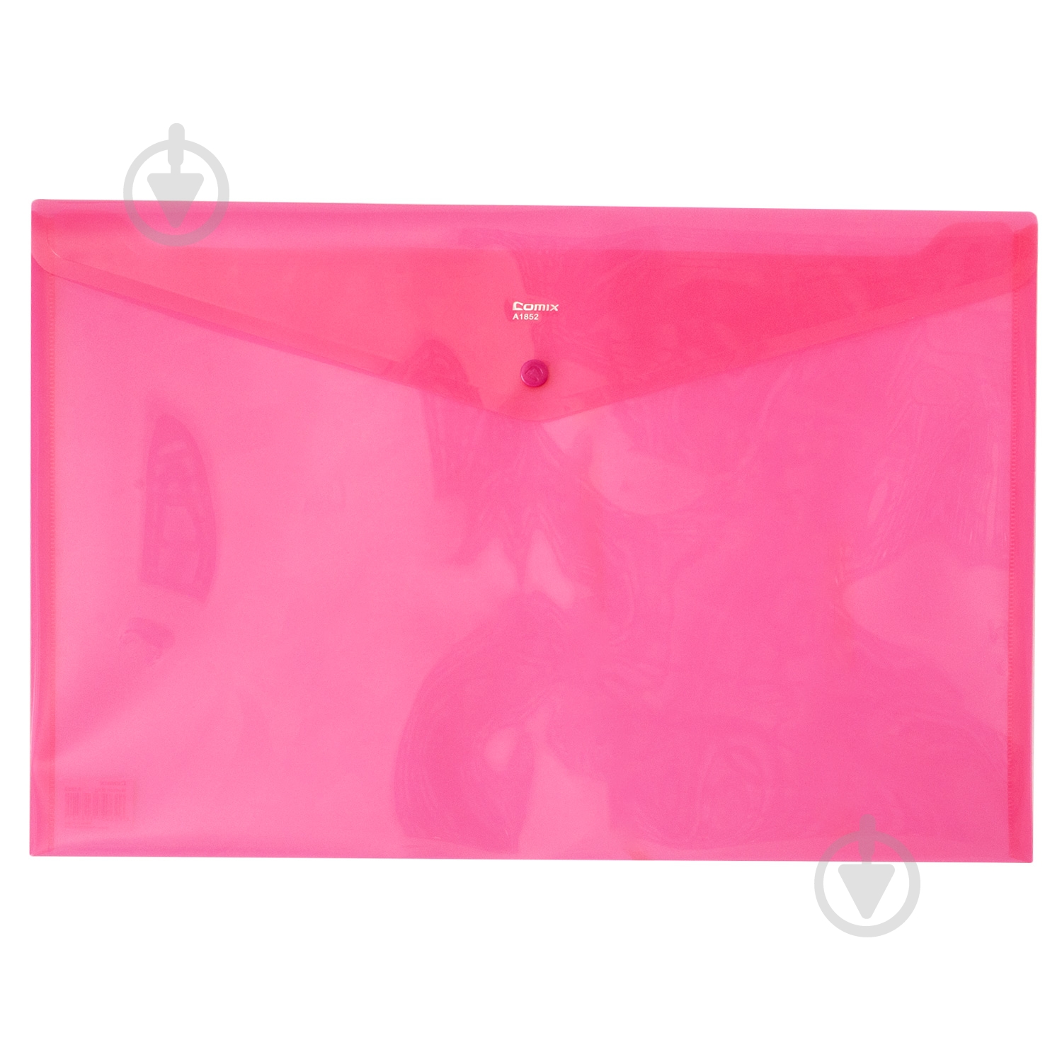 Папка-конверт на кнопці А3 прозора червона (A1852-R) Comix - фото 1 Папка-конверт на кнопці А3 прозора червона (A1852-R) Comix - фото 1