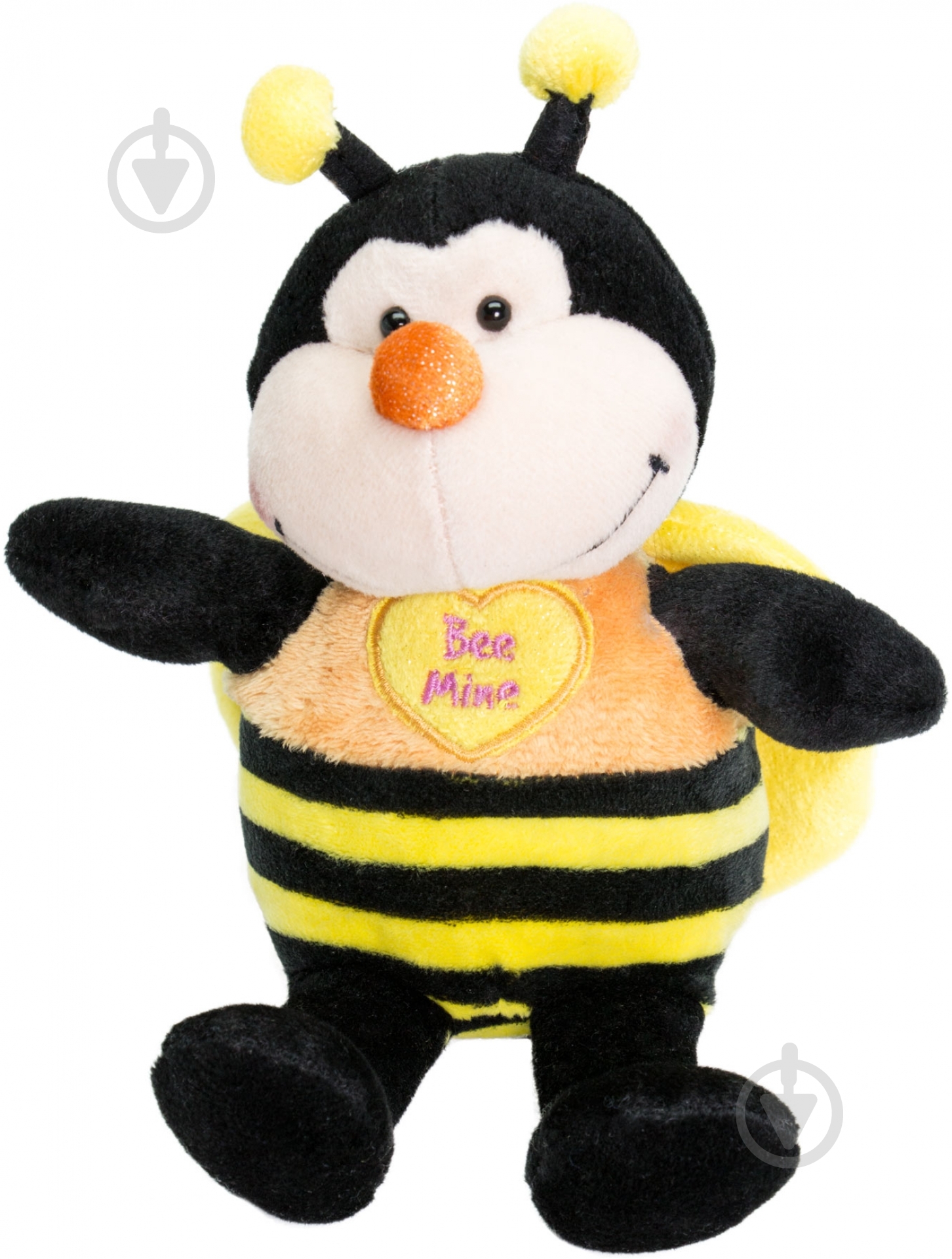 М'яка іграшка Aurora Бджілка сидяча 17 см чорний із жовтим 5A075A - фото 1