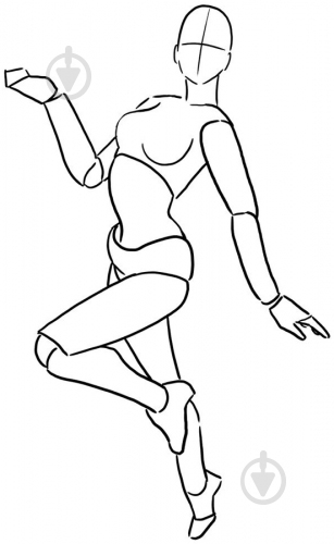 Манекен пластиковый Miss GRAPHIT + 1 маркер - фото 3 Манекен пластиковый Miss GRAPHIT + 1 маркер - фото 3