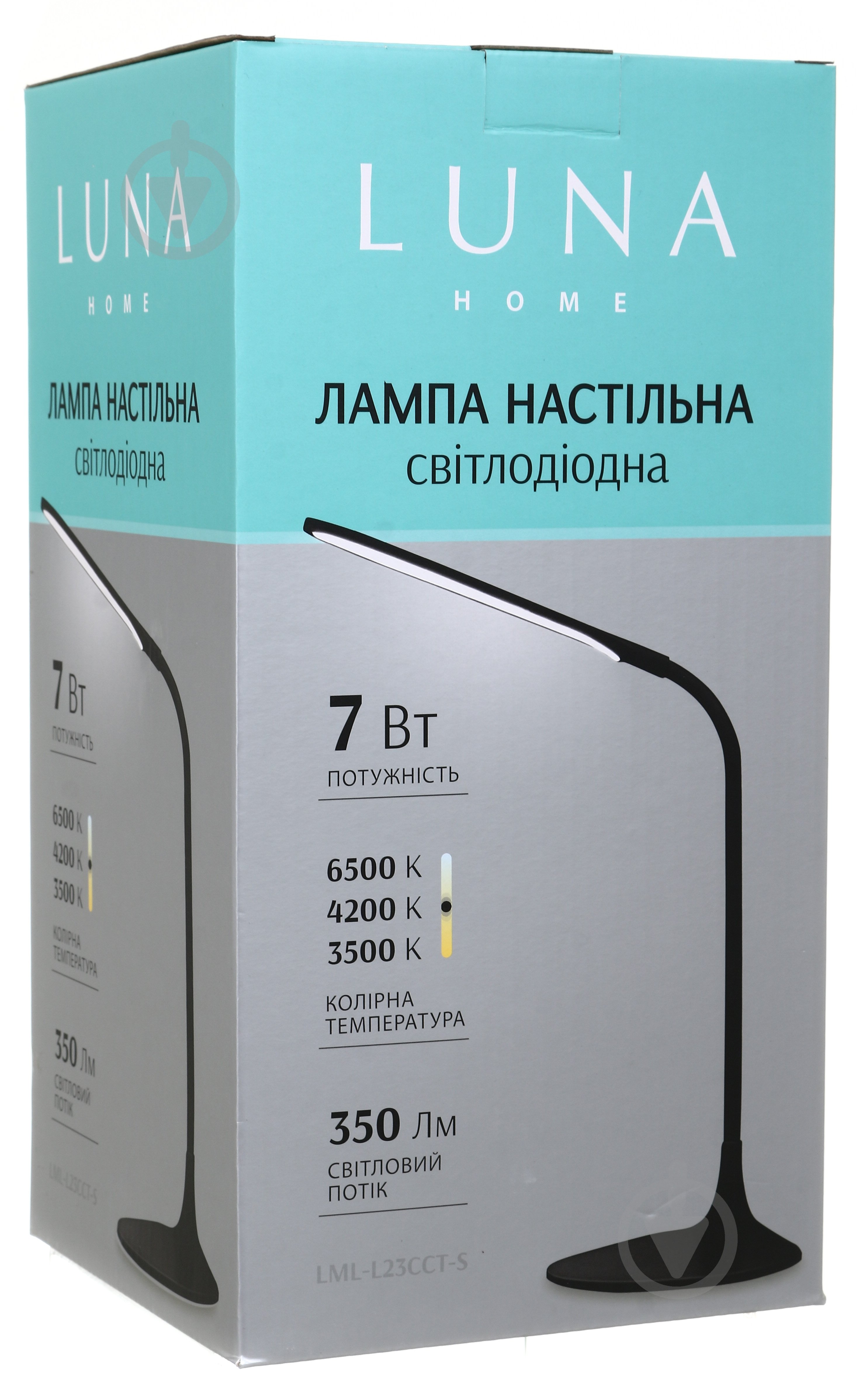 Настільна лампа Luna 7 Вт чорний глянець LML-L23CCT-S - фото 8