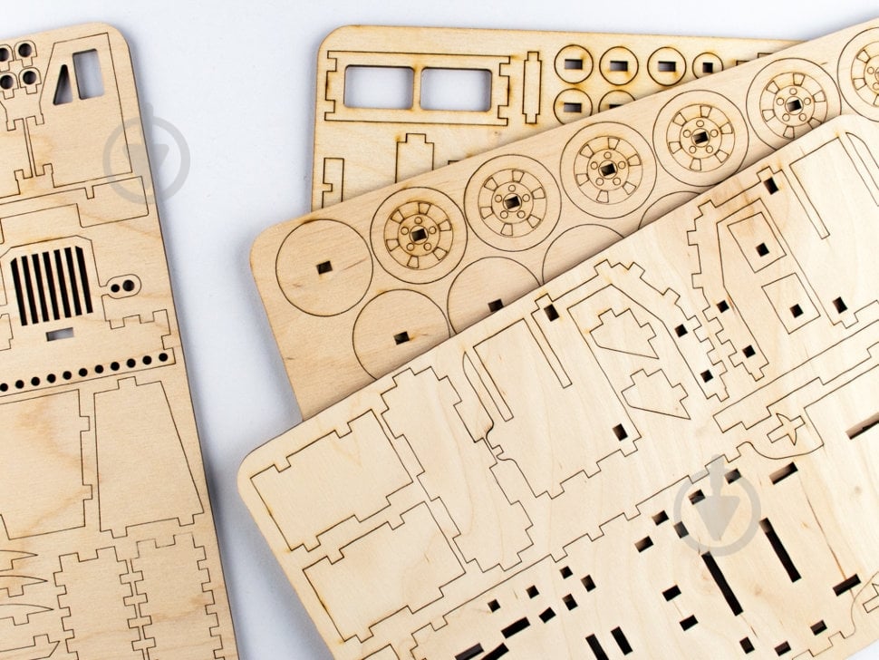 Деревянный 3D-конструктор Зірка Peterbilt 93879 - фото 6