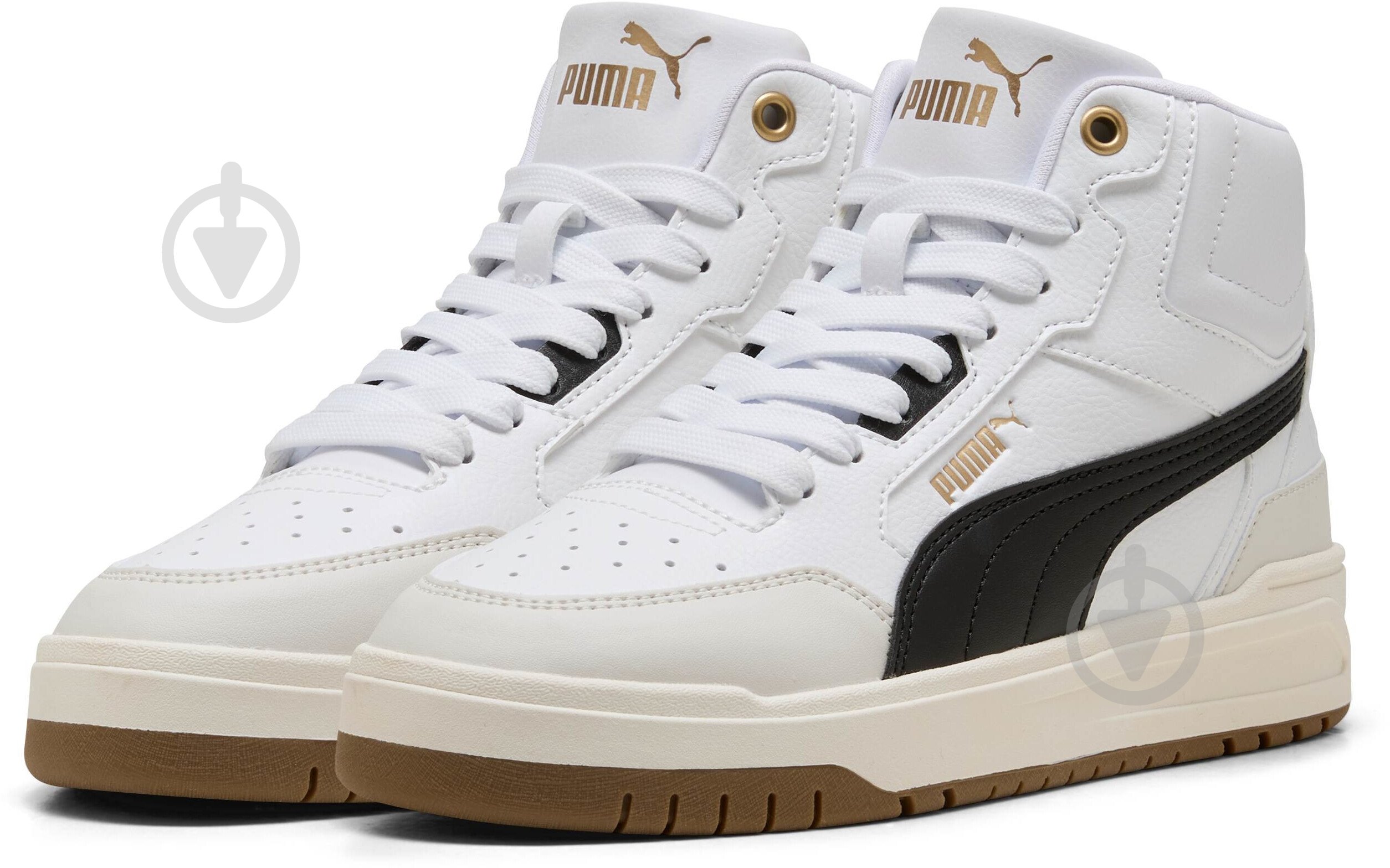 Кросівки для дівчаток демісезонні Puma Shuffle Downtown Mid Jr 40374304 р.35,5 білі - фото 3 Кросівки для дівчаток демісезонні Puma Shuffle Downtown Mid Jr 40374304 р.35,5 білі - фото 3