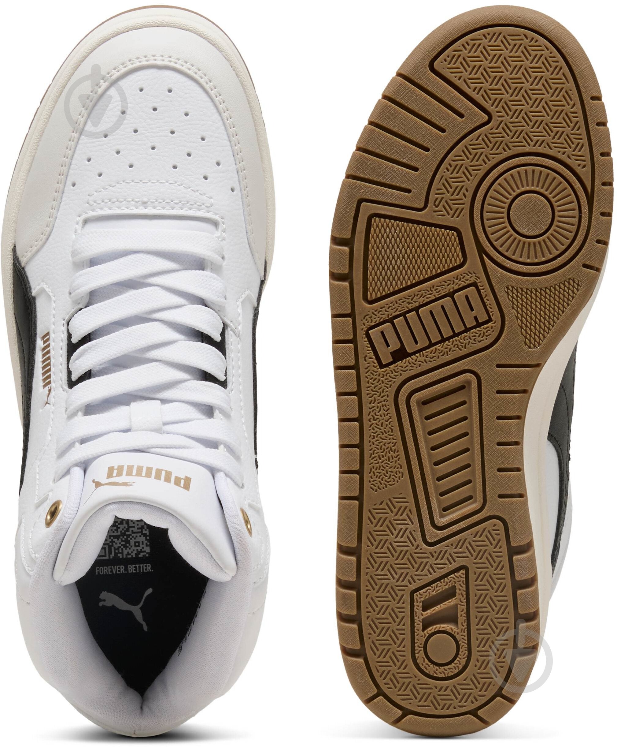 Кросівки для дівчаток демісезонні Puma Shuffle Downtown Mid Jr 40374304 р.35,5 білі - фото 6 Кросівки для дівчаток демісезонні Puma Shuffle Downtown Mid Jr 40374304 р.35,5 білі - фото 6