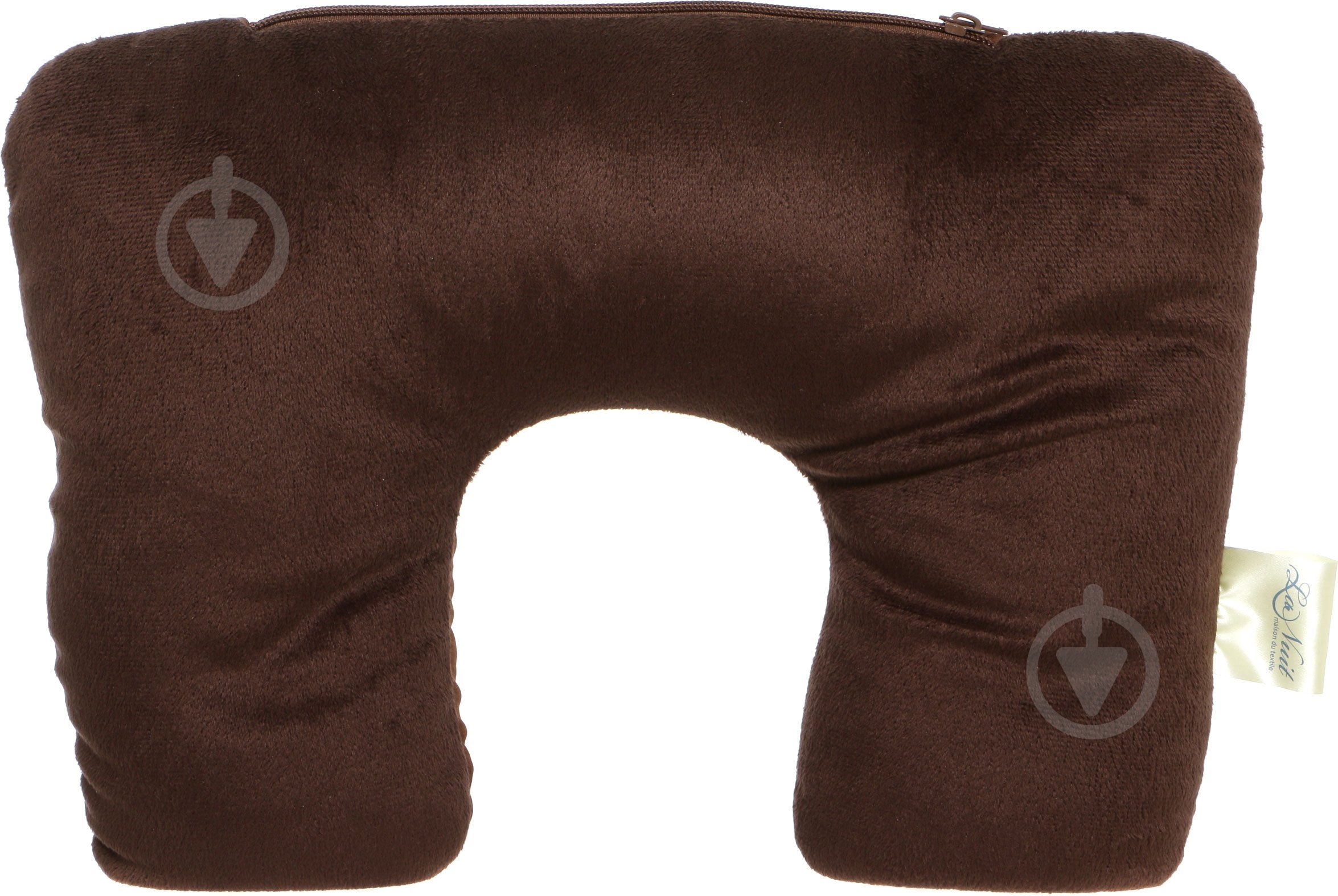 Подушка для путешествий коричневая 2 в 1 38x29 см La Nuit - фото 2