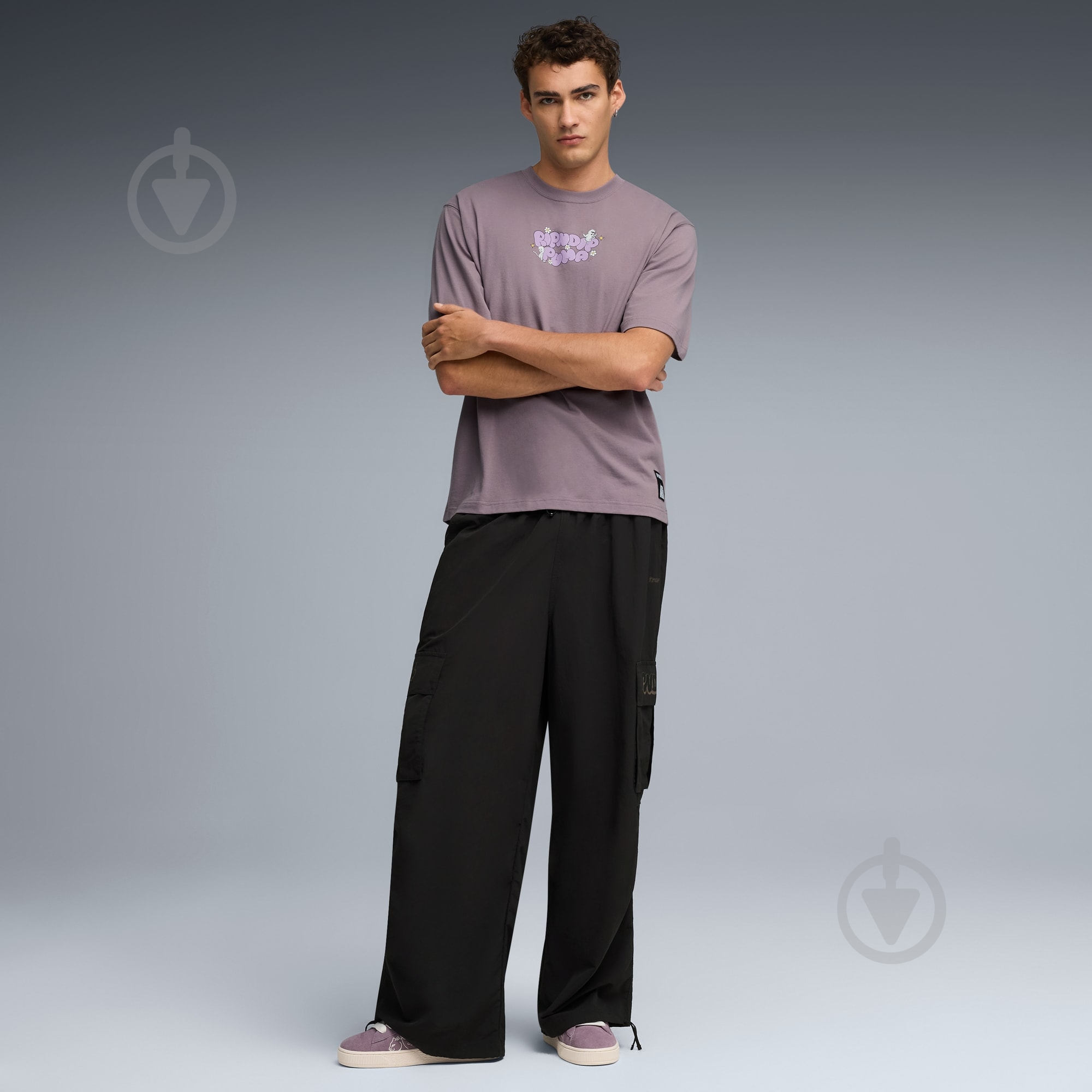 Кросівки чоловічі Puma Suede XL RIPNDIP 40365101 р.44 сірі - фото 8