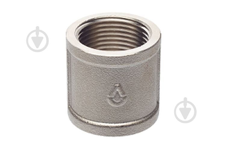 Муфта ВВ Brass 1/2" нікель - фото 1