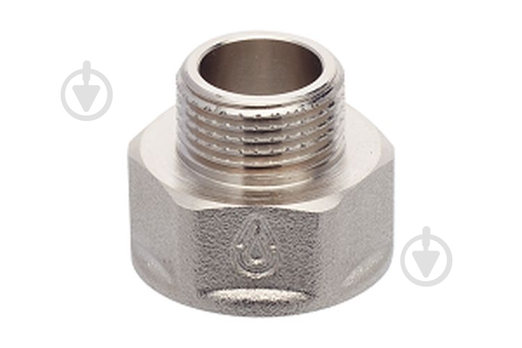 Переходник ВН Brass 3/4"х1/2" никель - фото 1