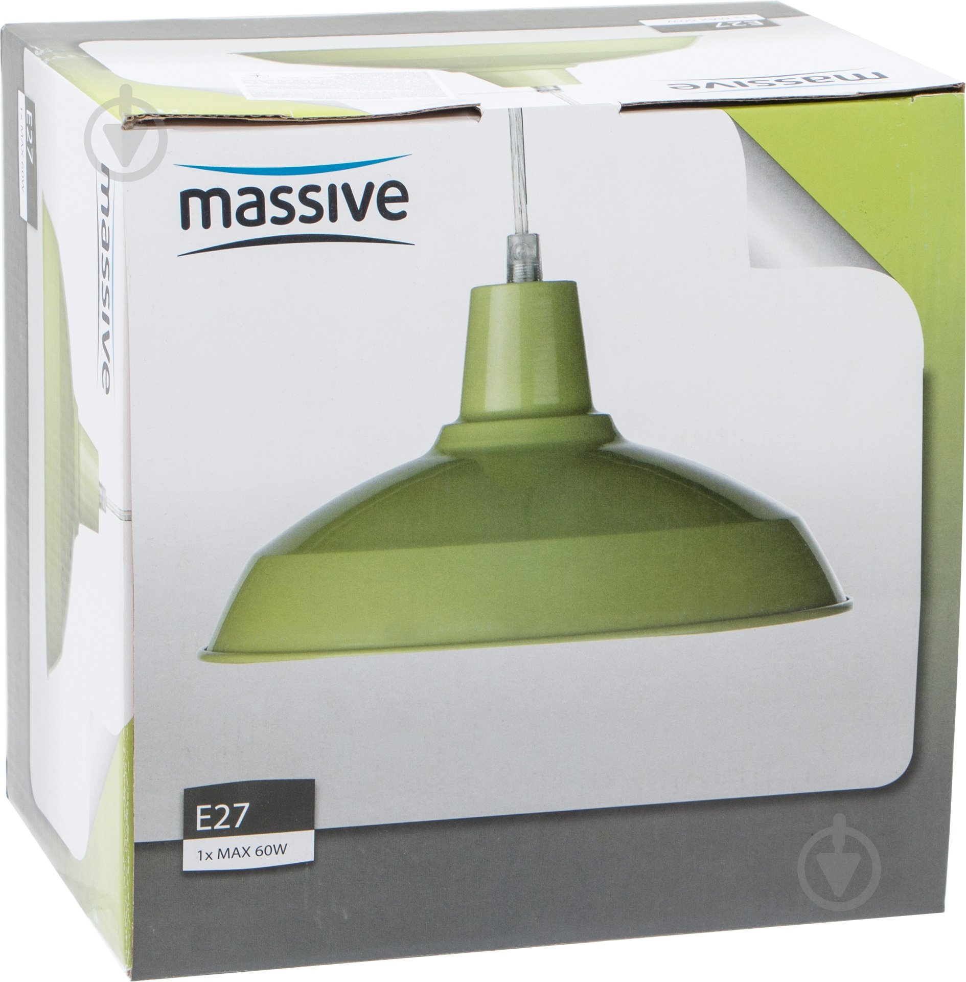 Підвіс Philips Massive 40851/33/10 Janson 1x60 Вт E27 зелений 915004227701 - фото 3