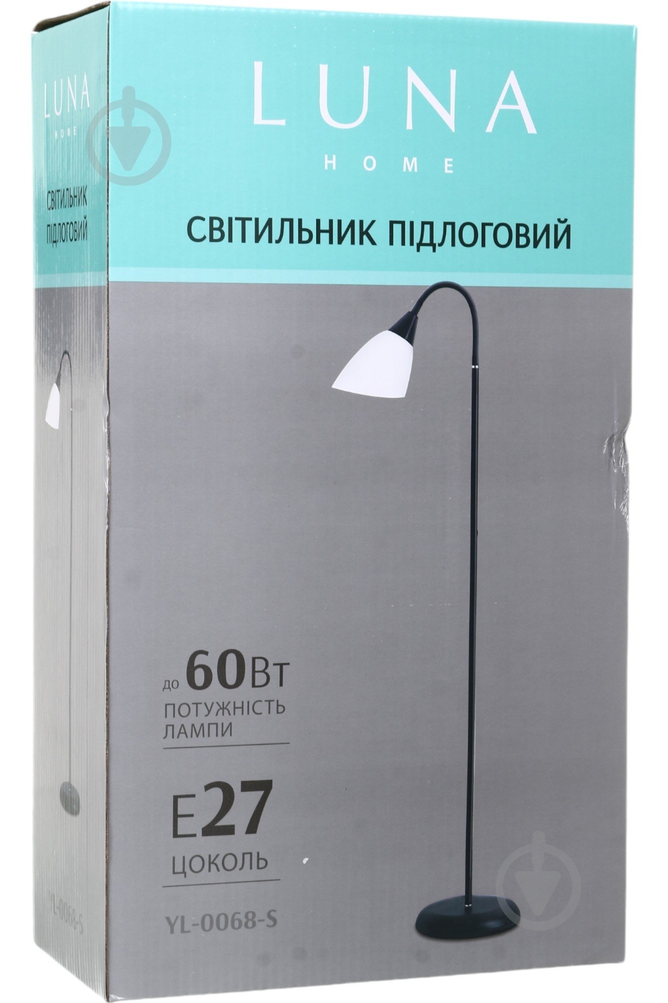 Торшер Luna 60 Вт E27 чорний YL-0068-S - фото 7