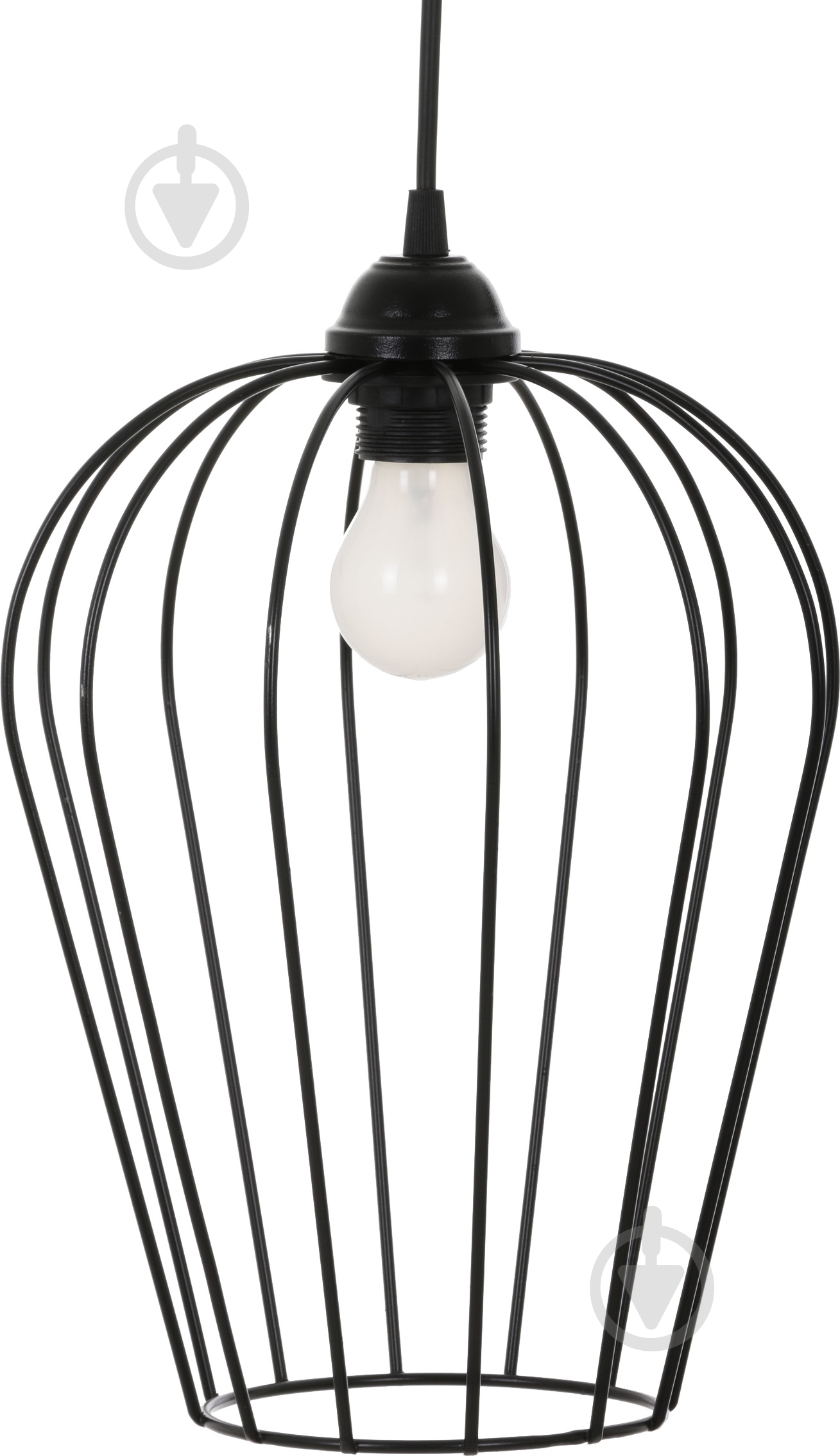 Підвіс Lamperia Iron elliptica 1x60 Вт E27 чорний - фото 3