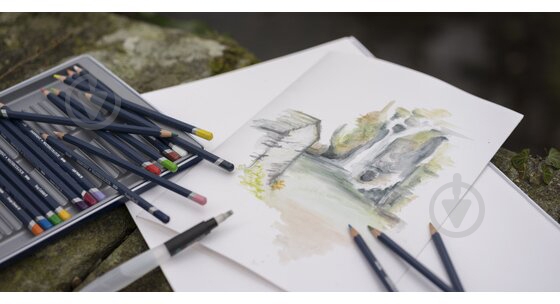 Олівці акварельні Watercolour 24 шт. Derwent - фото 3