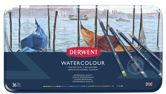 Олівці акварельні Watercolour 36 шт. Derwent - фото 1