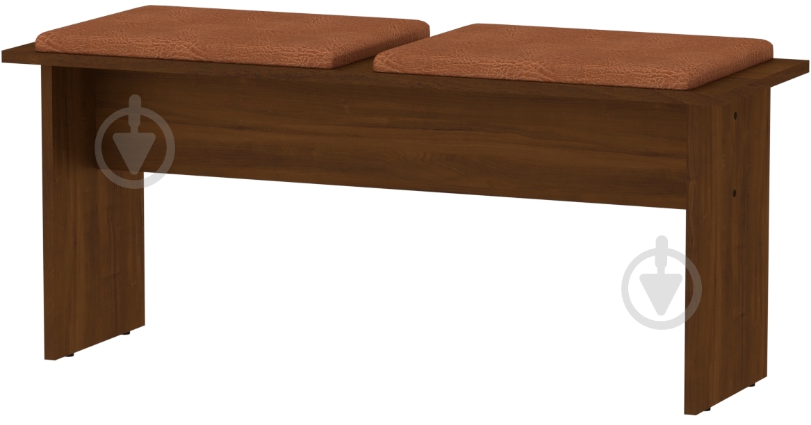 Табурет Компанит Т-8 рыжий / орех - фото 1 Табурет Компанит Т-8 рыжий / орех - фото 1