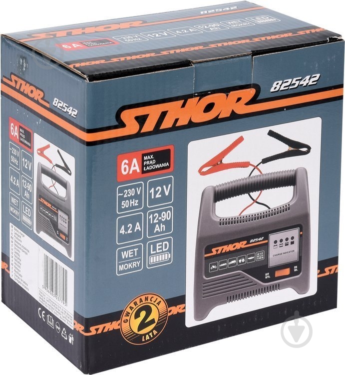 Зарядное устройство автономное STHOR 6 А 90 А/год (STH 82542) - фото 3 Зарядное устройство автономное STHOR 6 А 90 А/год (STH 82542) - фото 3