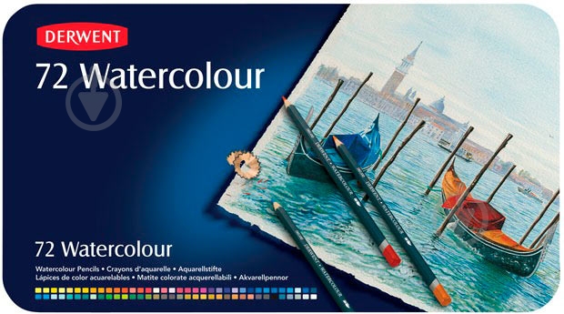 Олівці акварельні Watercolour 72 кольори 32889 Derwent - фото 1