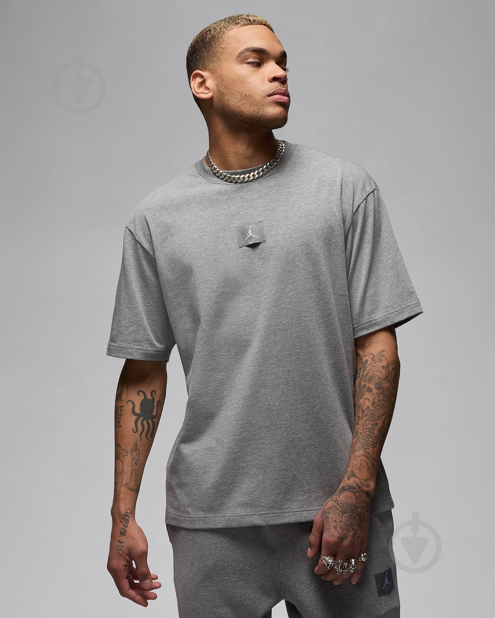 Футболка Jordan J FLT ESS 85 SS CRE FZ1912-091 р.M серый - фото 1 Футболка Jordan J FLT ESS 85 SS CRE FZ1912-091 р.M серый - фото 1