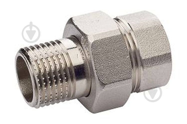 Американка ВЗ Brass 3/4" пряма нікель - фото 1