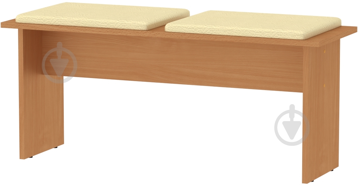 Табурет Компанит Т-8 слоновая кость / бук - фото 1 Табурет Компанит Т-8 слоновая кость / бук - фото 1