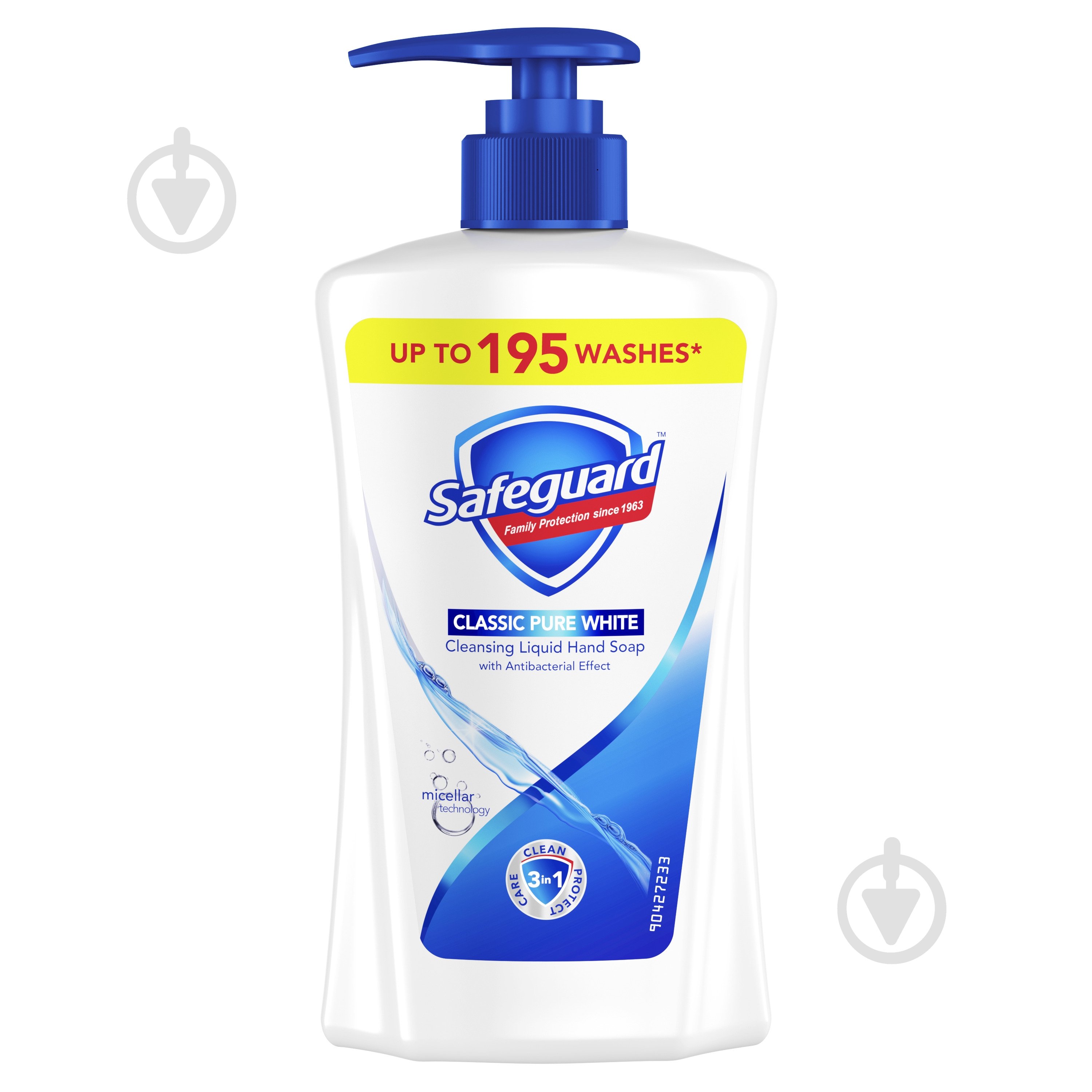 Антибактериальное жидкое мыло Safeguard Классическое ослепительно белое 390 мл - фото 1