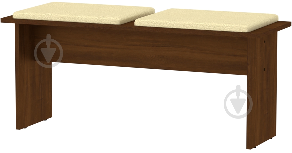 Табурет Компанит Т-8 слоновая кость / орех - фото 1 Табурет Компанит Т-8 слоновая кость / орех - фото 1