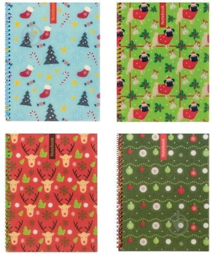 Блокнот Christmas А5 48 листов Economix - фото 1