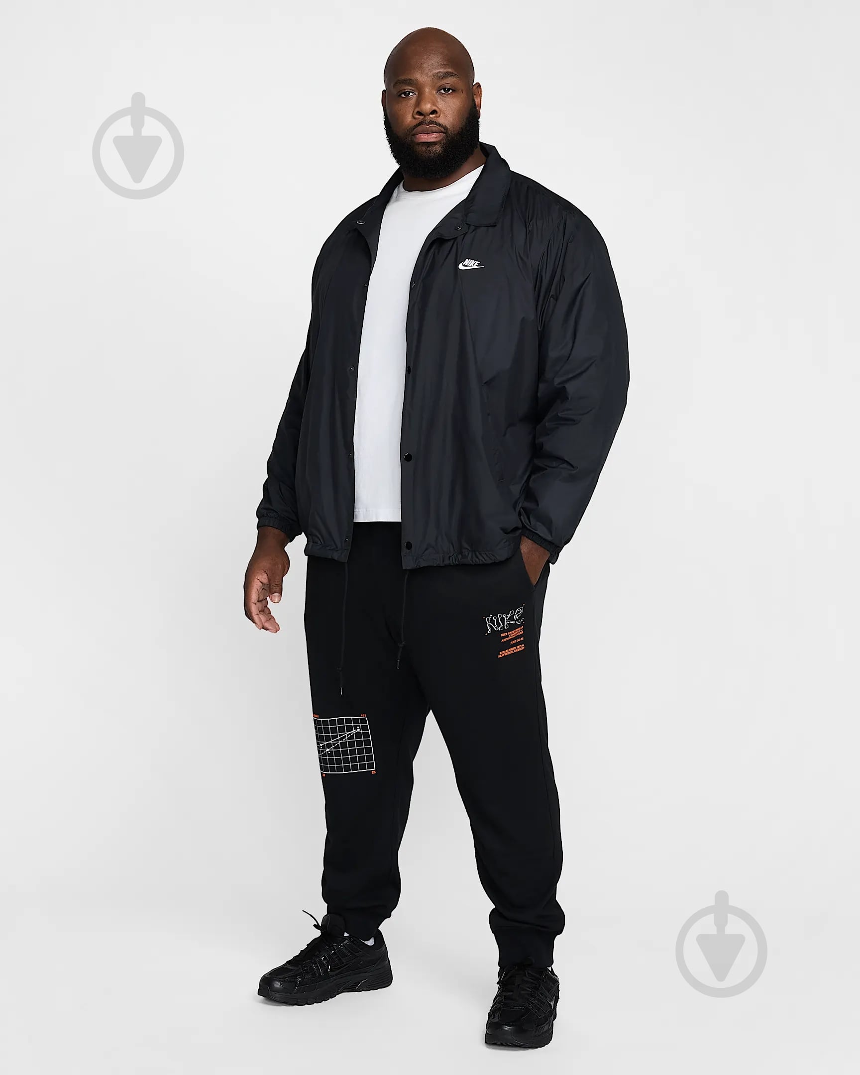 ᐉ Штани Nike NK CLUB FT JGGR MOON GFX HJ2512-010 р. 2XL чорний