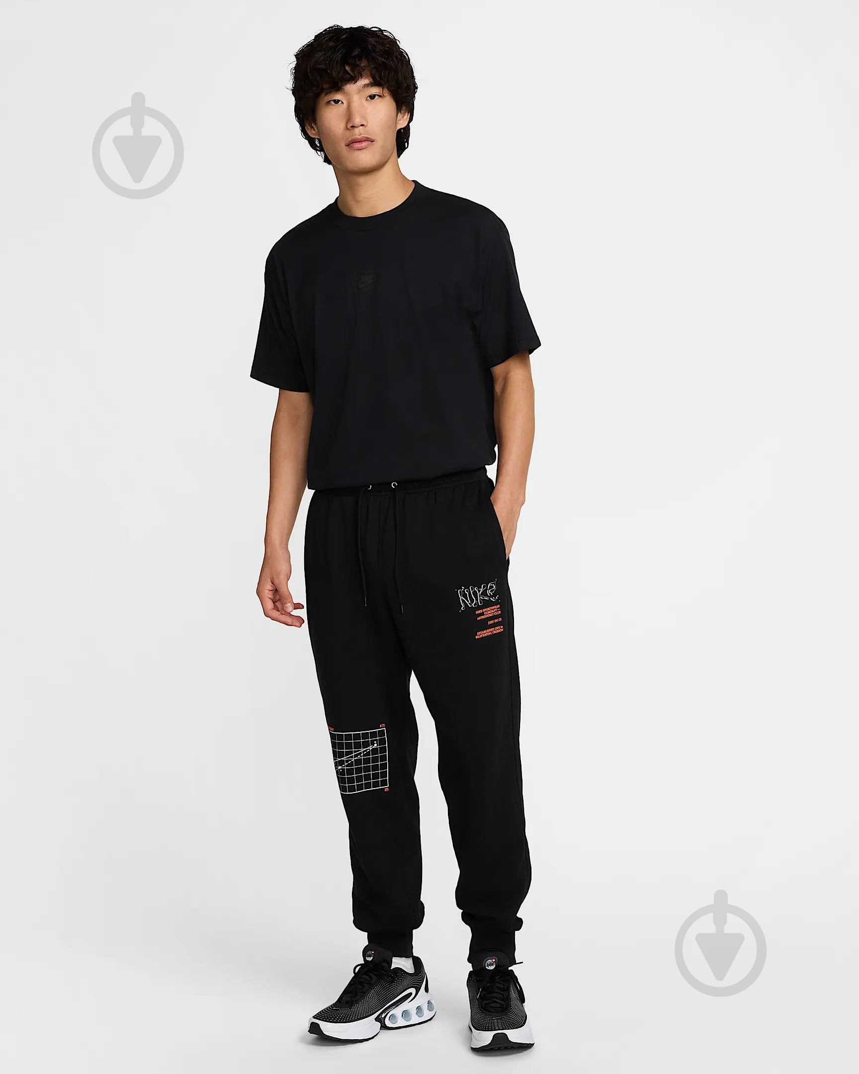 ᐉ Штани Nike NK CLUB FT JGGR MOON GFX HJ2512-010 р. 2XL чорний