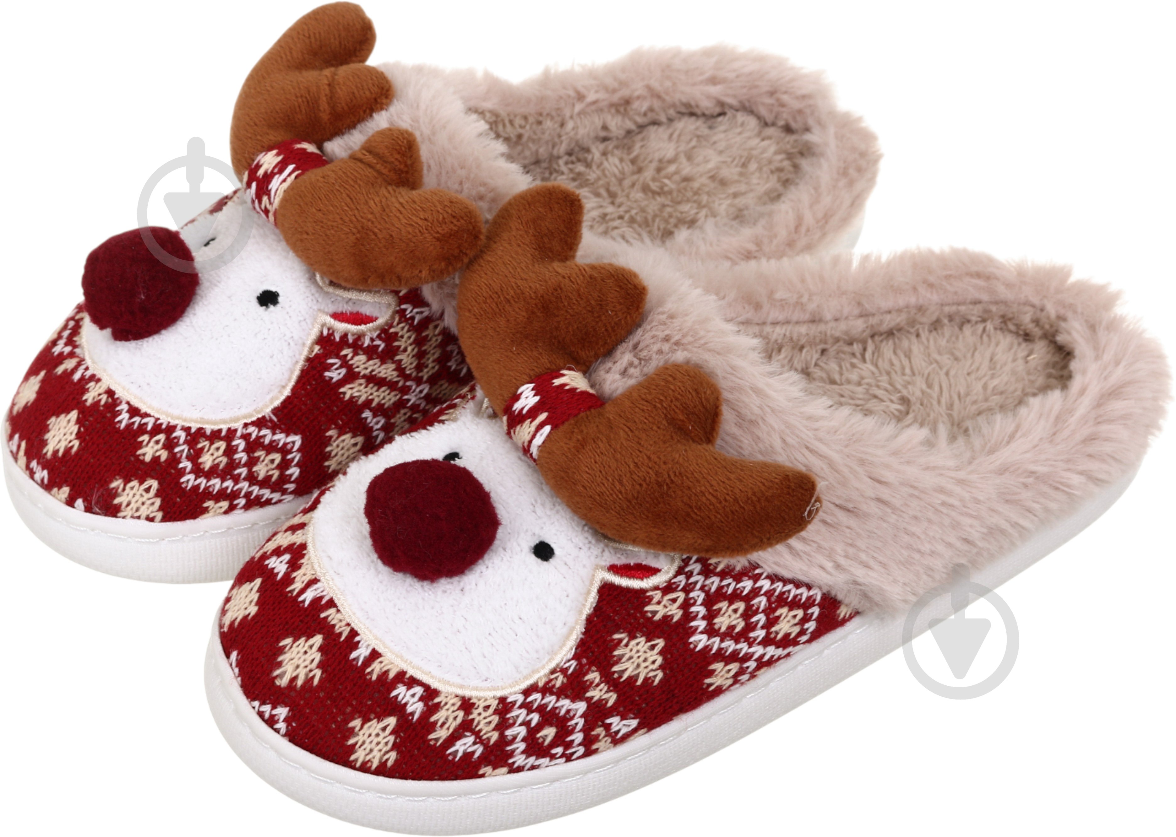 Взуття домашнє La Nuit Рудольф р.38/39 червоний - фото 1 Взуття домашнє La Nuit Рудольф р.38/39 червоний - фото 1