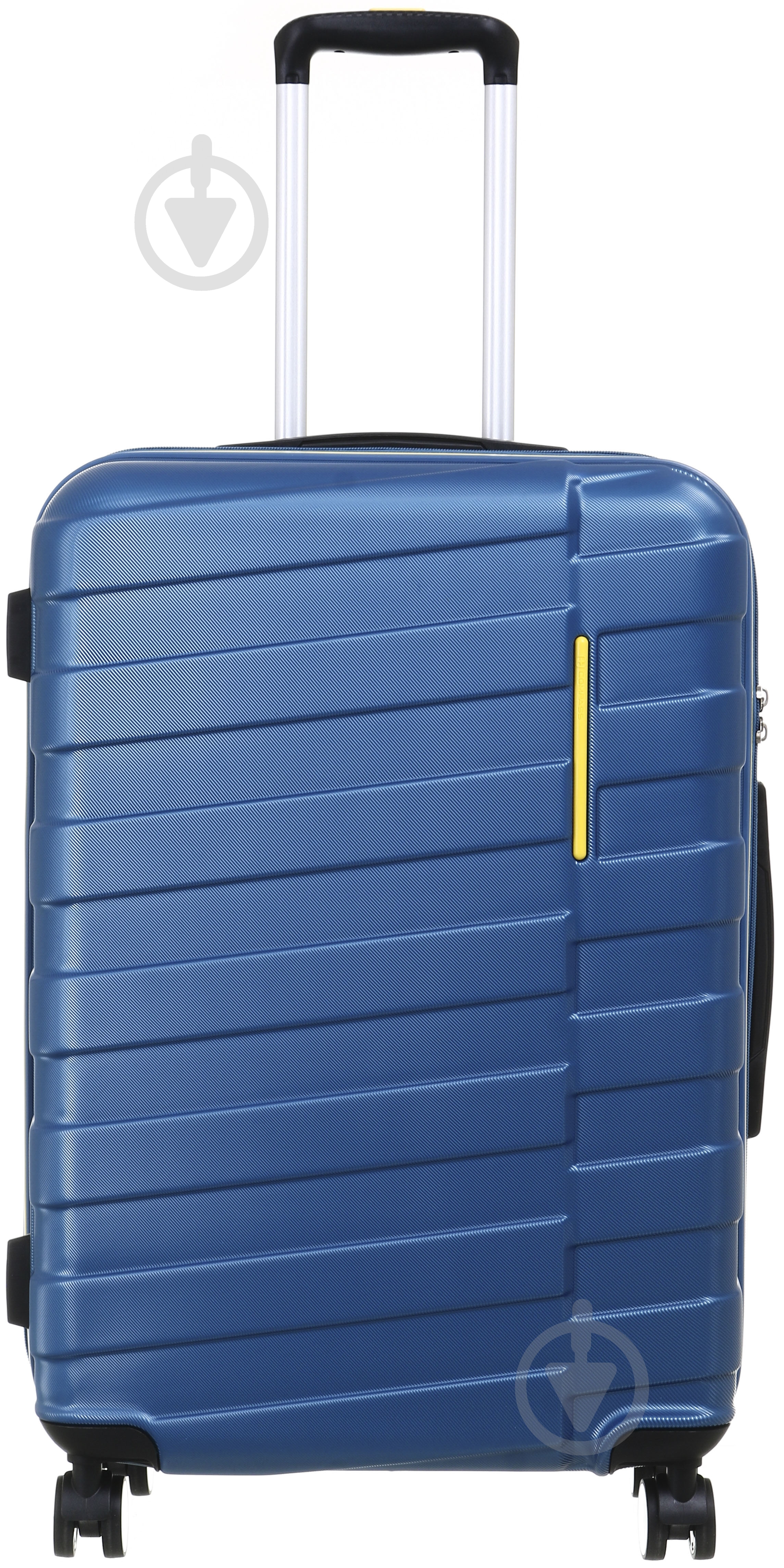 ᐉ Валіза Compass MS-2267 M блакитний із жовтим 61x44x26 см