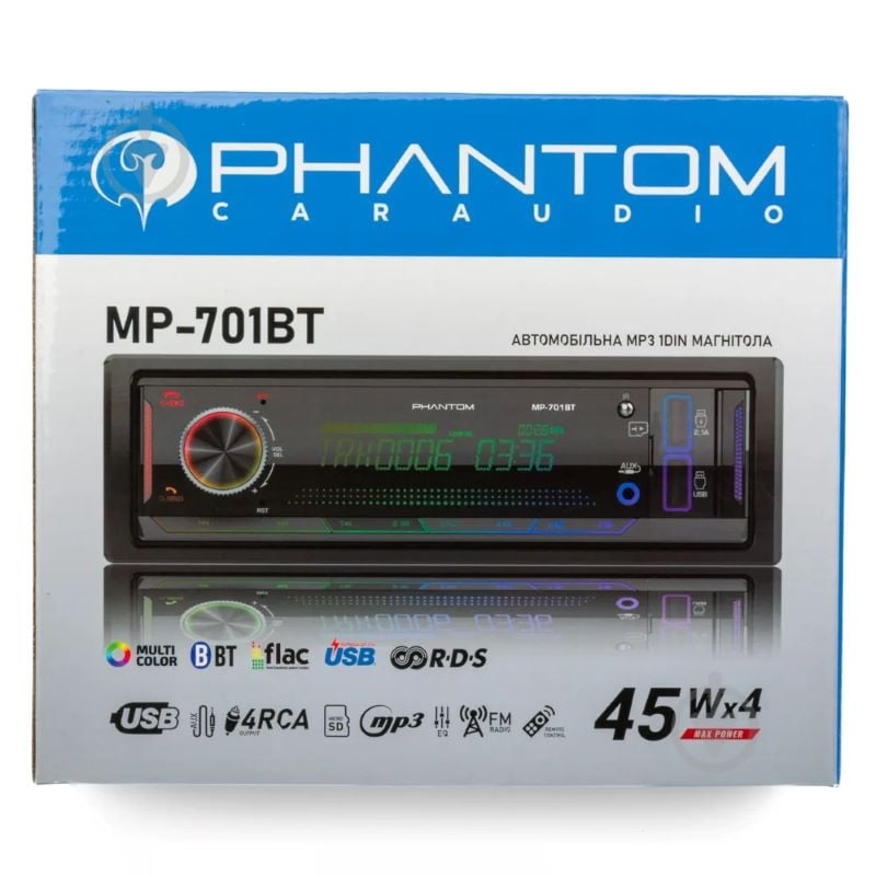 Аудіомагнітола Phantom MP-701BT - фото 9