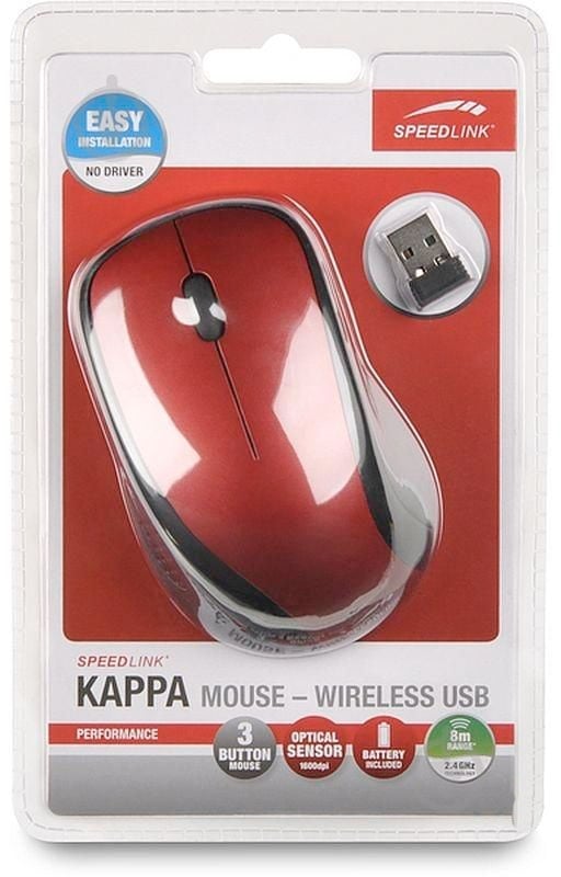 Мышь Speedlink SL-630011-RD red - фото 3 Мышь Speedlink SL-630011-RD red - фото 3