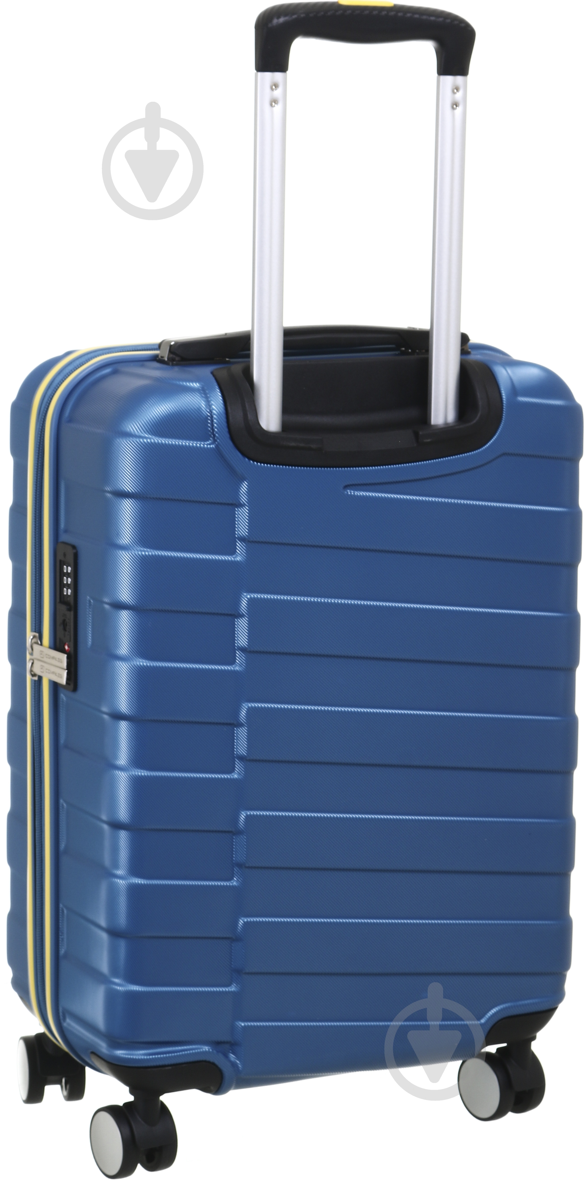 Валіза Compass MS-2267 S блакитний із жовтим 49x36x20 см - фото 3