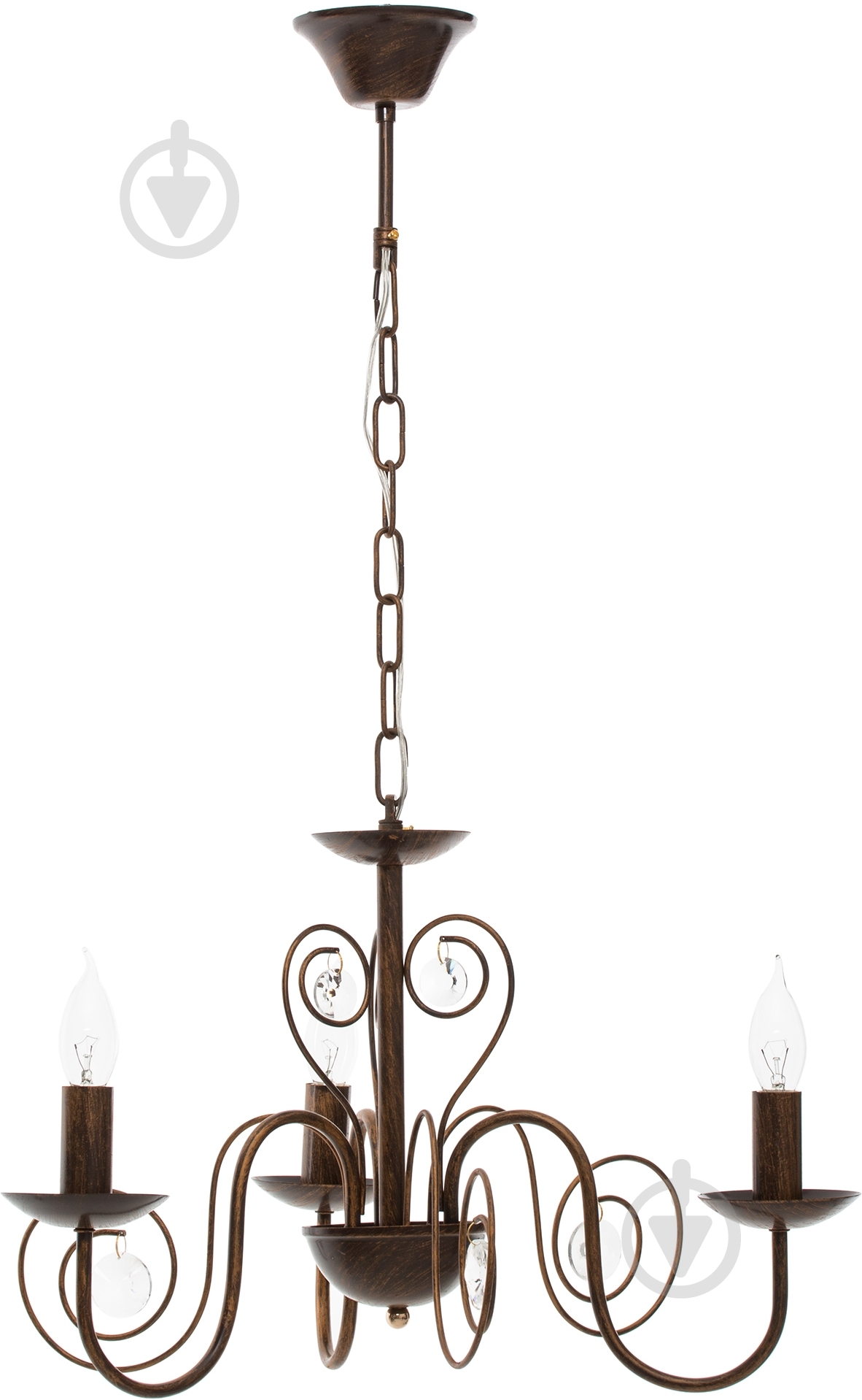 Люстра подвесная Victoria Lighting 3xE14 кофейный Luce/SP3 dark coffee - фото 2 Люстра подвесная Victoria Lighting 3xE14 кофейный Luce/SP3 dark coffee - фото 2