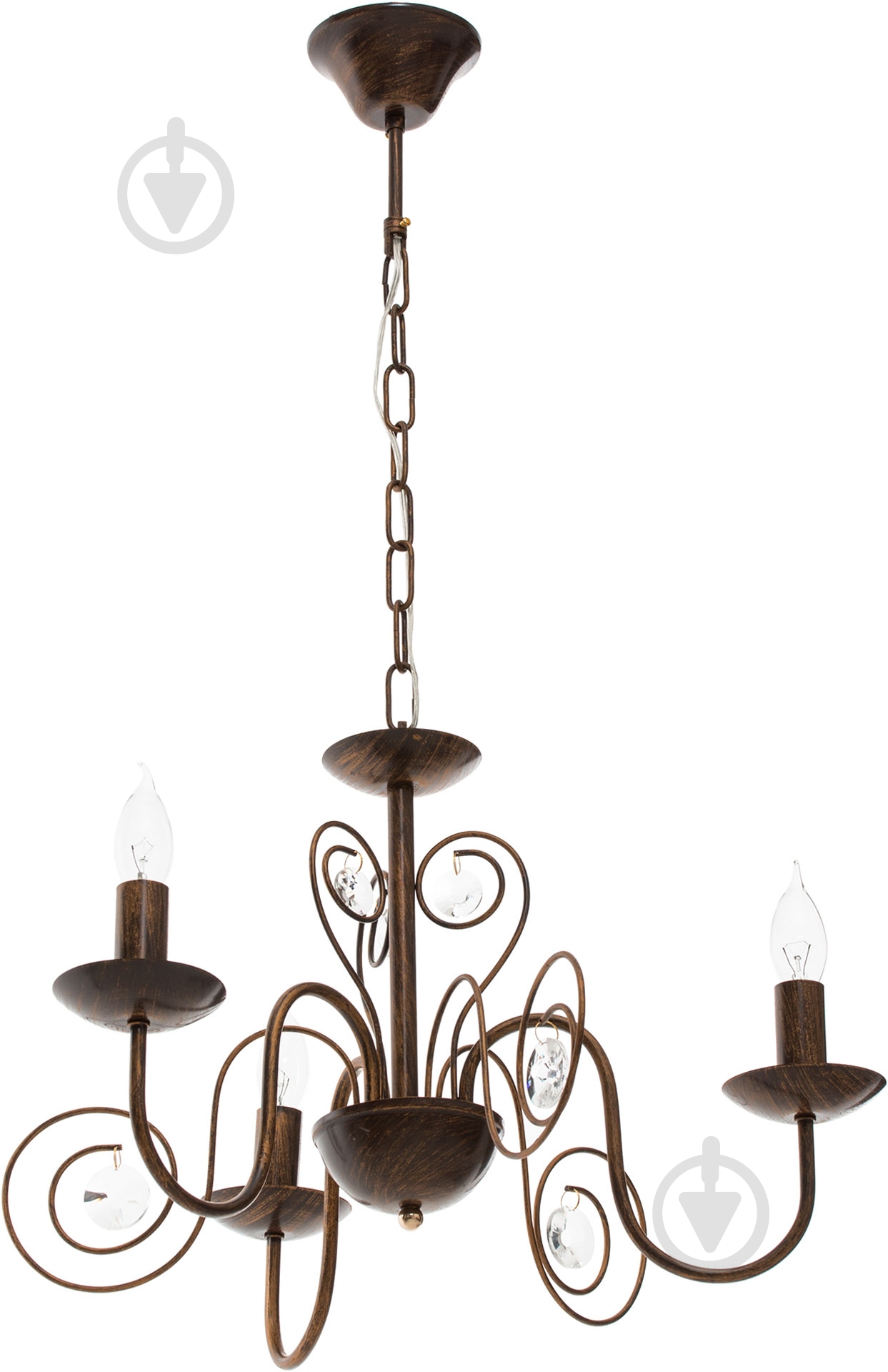 Люстра подвесная Victoria Lighting 3xE14 кофейный Luce/SP3 dark coffee - фото 1 Люстра подвесная Victoria Lighting 3xE14 кофейный Luce/SP3 dark coffee - фото 1