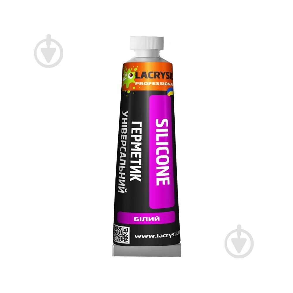 Герметик силіконовий Lacrysil універсальний білий 50 мл - фото 1