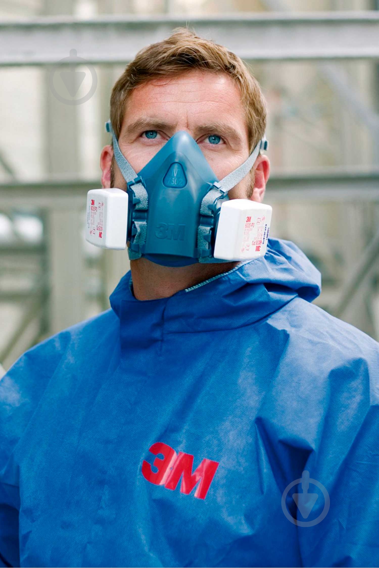 Полумаска 3M Cool Flow M 1 шт. 7502 - фото 3