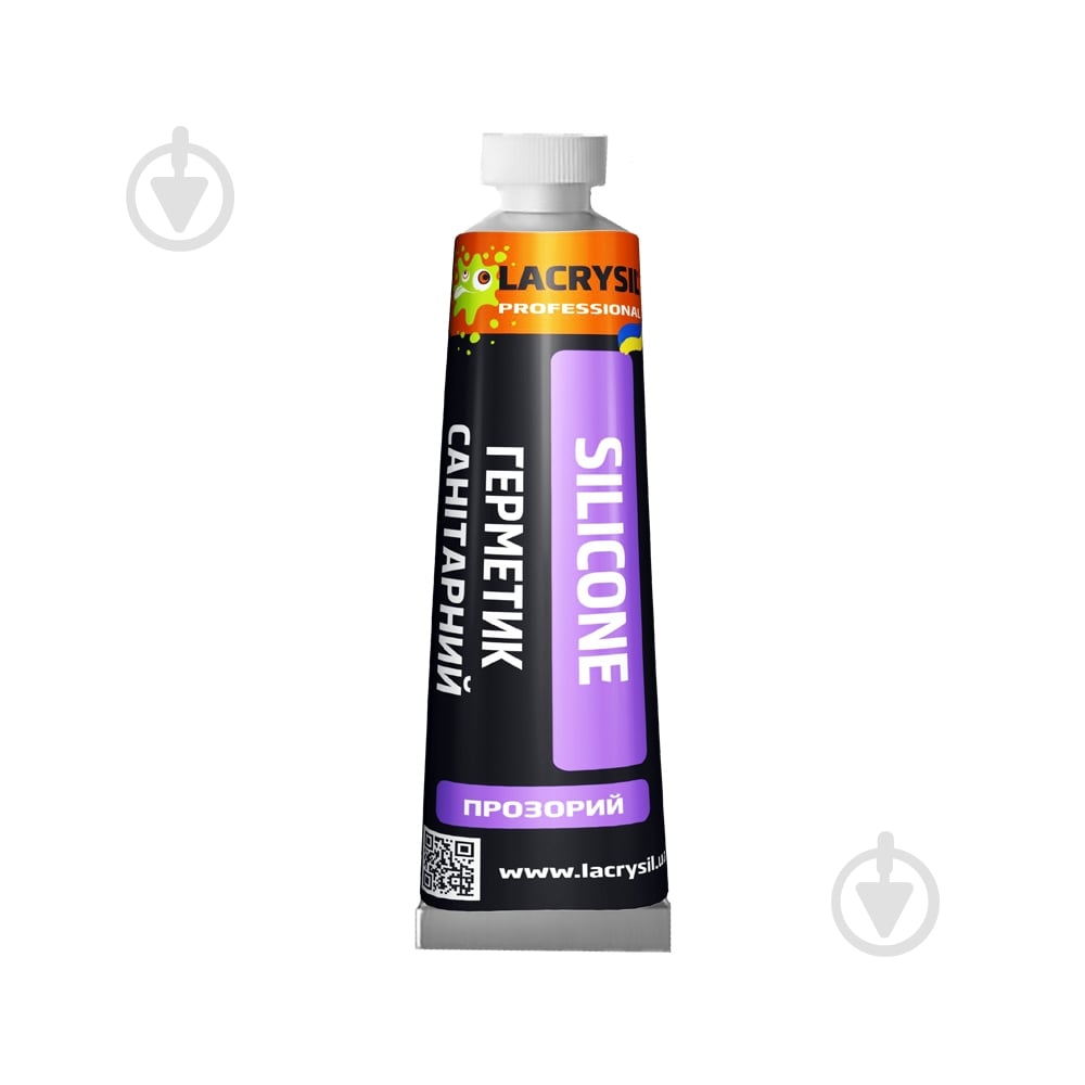 Герметик силиконовый Lacrysil санитарный прозрачный 50 мл - фото 1
