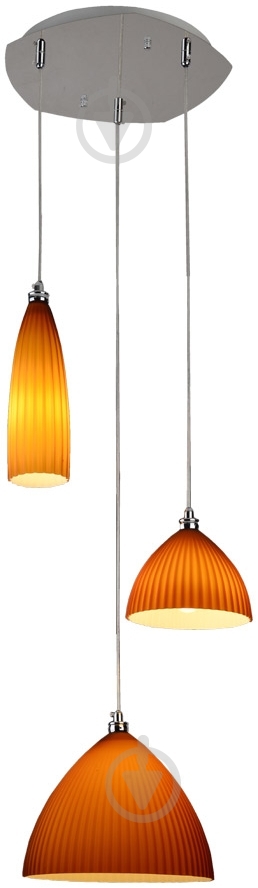Подвес Victoria Lighting 3x40 Вт E14 желтый Look/SP3 yellow - фото 1