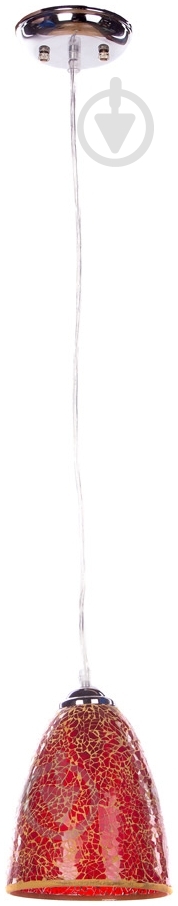 Підвіс Victoria Lighting 1x60 Вт E27 червоний B90088-1 red - фото 1