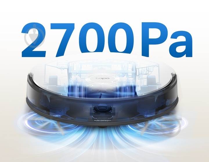 Робот-пылесос TP-Link Tapo RV20 Mop Plus white - фото 6